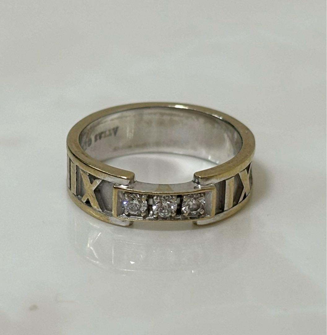 Tiffany&Co. ティファニー アトラス リング WG ダイヤ