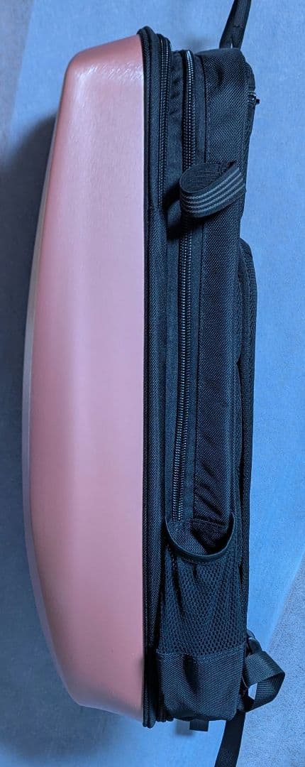JML バイオリンケース　シェル構造バックパック型　マットピンクカラー