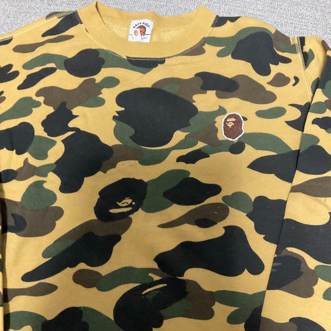 BAPE KIDS カモフラージュ スウェットシャツ140cm正規品