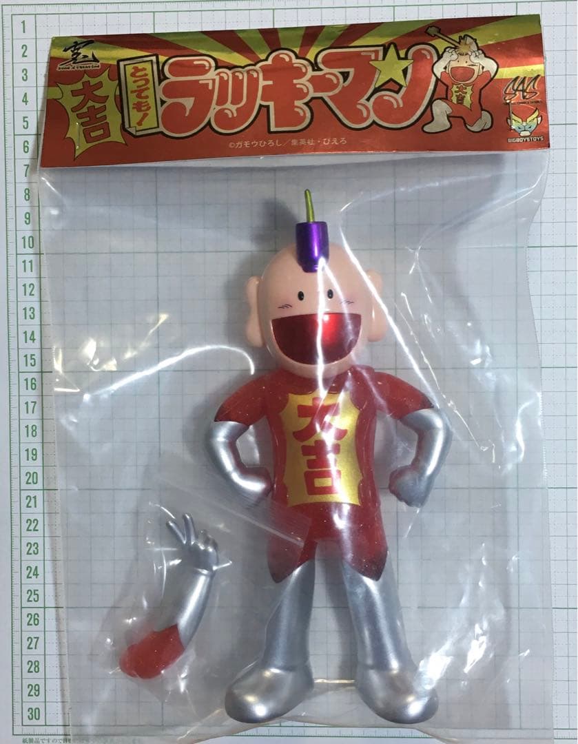 とっても！ラッキーマン　イベント限定版メタリックグリッター ソフビフィギュア