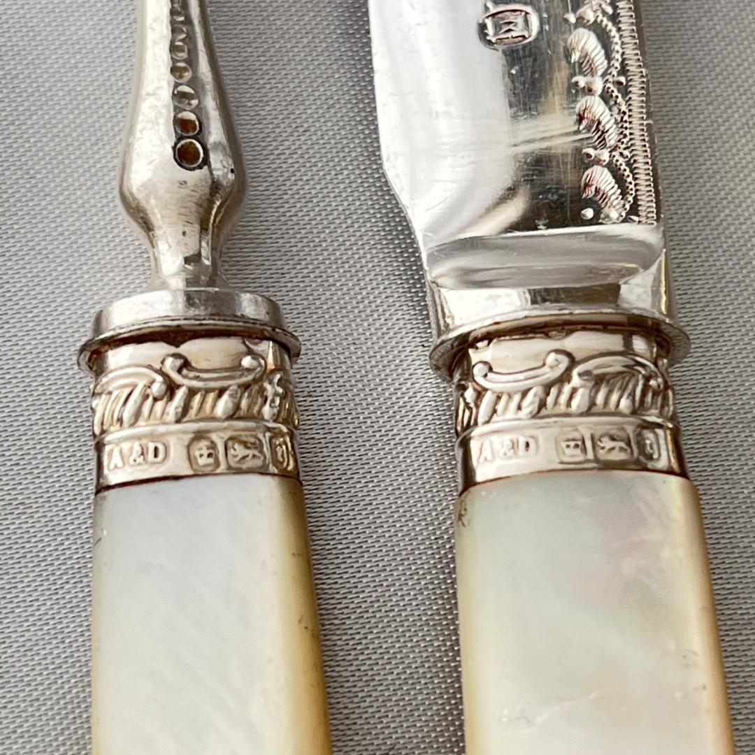 【Allen & Darwin 】【白蝶貝 / 純銀継手】デザートセット