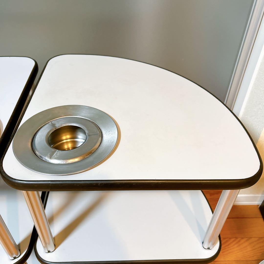 麻雀　麻雀卓用　サイドテーブル　灰皿付き　2点セット②