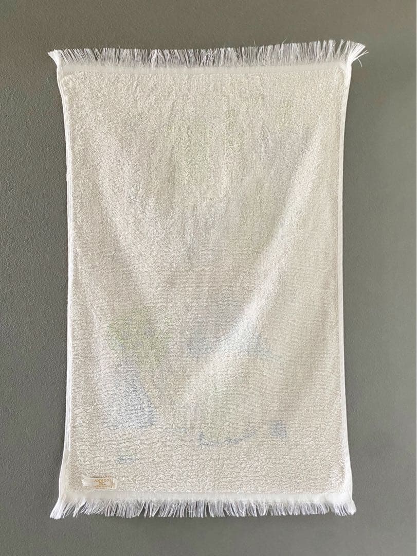 ビンテージ 70s USA きのこ 蝶々 レトロインテリア ハンカチ タオル 飾