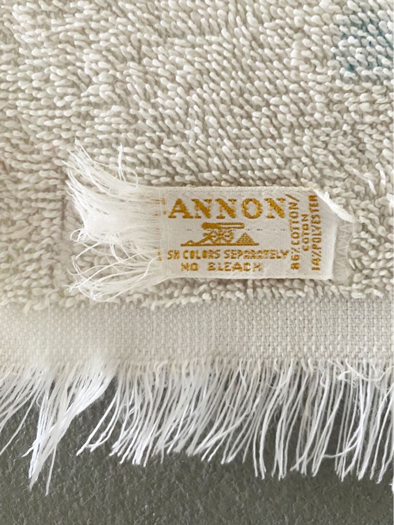 ビンテージ 70s USA きのこ 蝶々 レトロインテリア ハンカチ タオル 飾