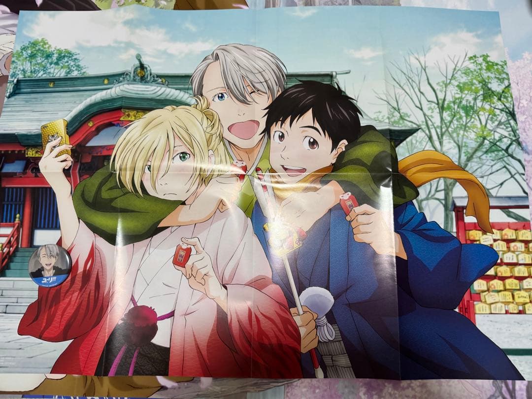 ユーリ!!! on ICE ポスター　バッチ　クリアファイル