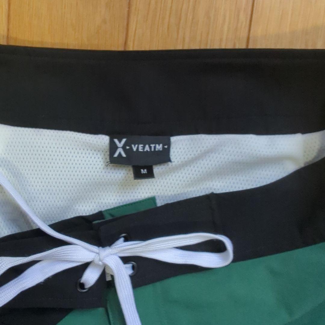 VEATM サーフパンツ Mサイズ 水着 緑/白/黒