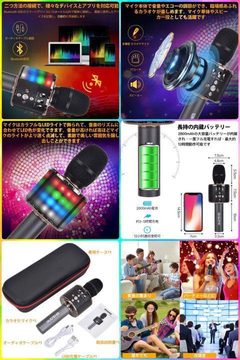 ❤自宅でカラオケ練習OK❣プロが練習用にも使用する本格派♪❤カラオケマイク