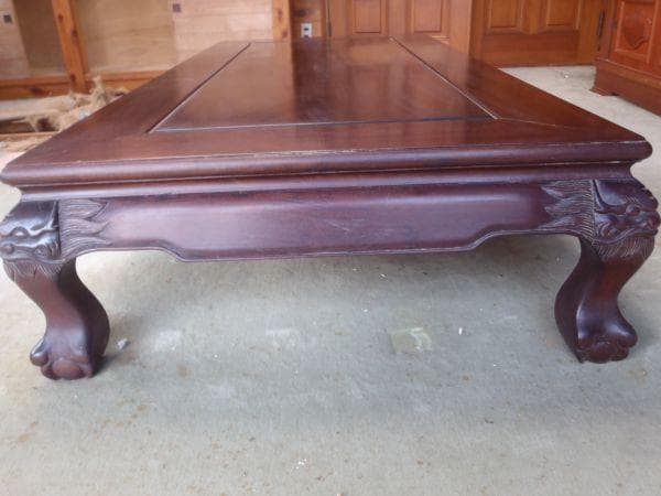 最終値★もったいない　座卓　紫檀　ローテーブル　リメイク用　重い ほぼ送料‼