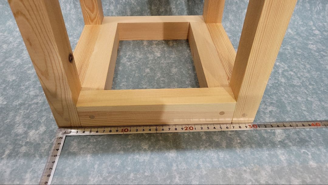 ハンドメイド30cm水槽用 木製 水槽台 高さ約70cm