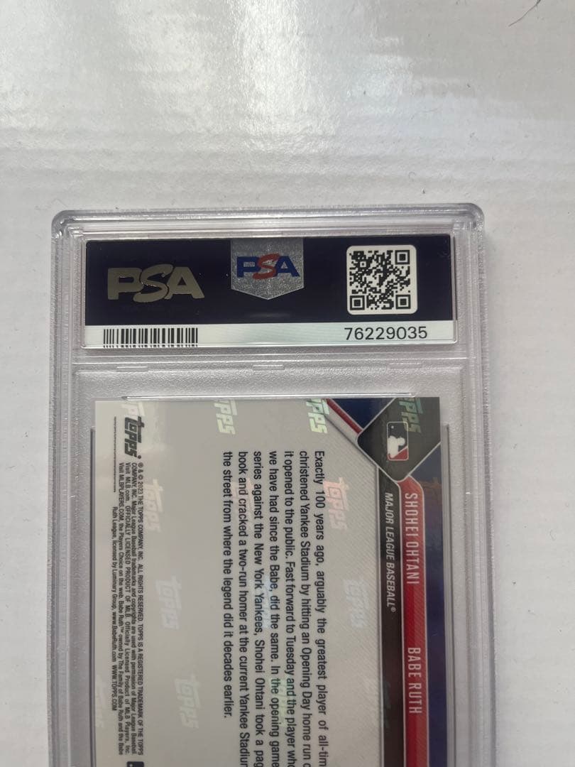 大谷翔平 PSA10 鑑定済 ベイブルース コラボカード #143 topps