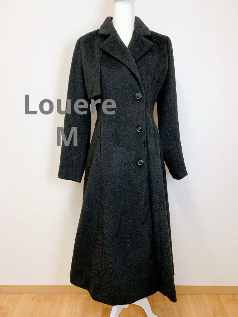 美品 Louere ウエストシェイプフレアチェスターコート M