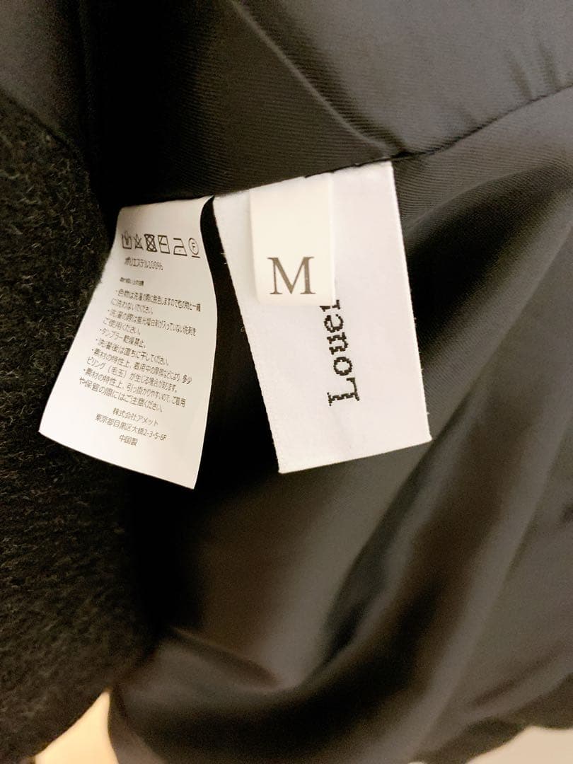 美品 Louere ウエストシェイプフレアチェスターコート M