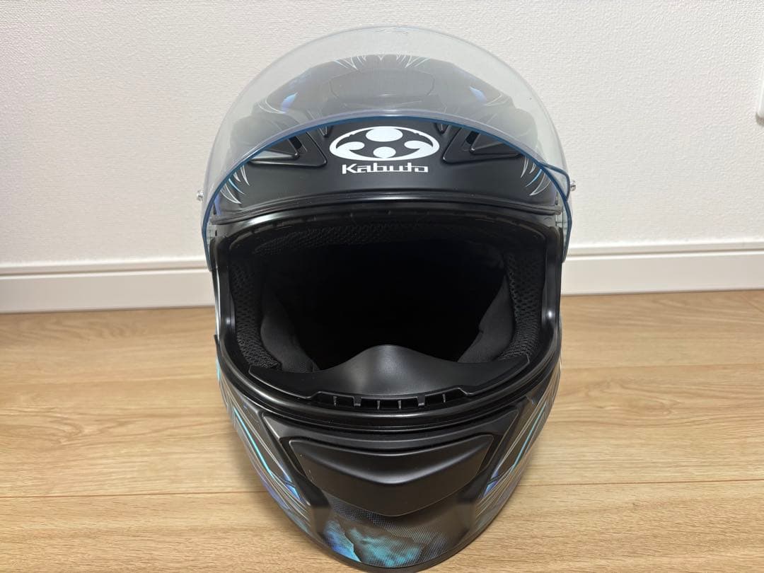 OGKカブト SHUMA シューマ フルフェイス M帽体ブルーミラー新品有 美品