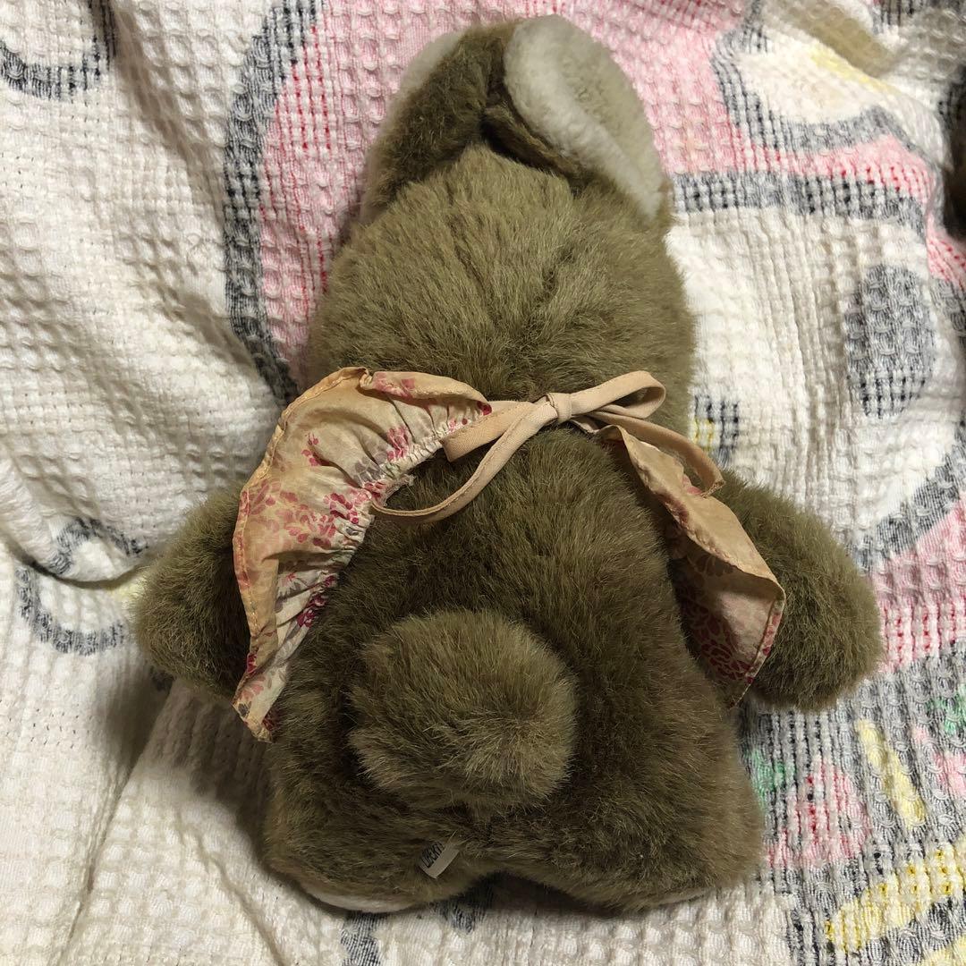 昭和レトロ　ヴィンテージ LIBERTY リバティ　うさぎ　ぬいぐるみ　2コ