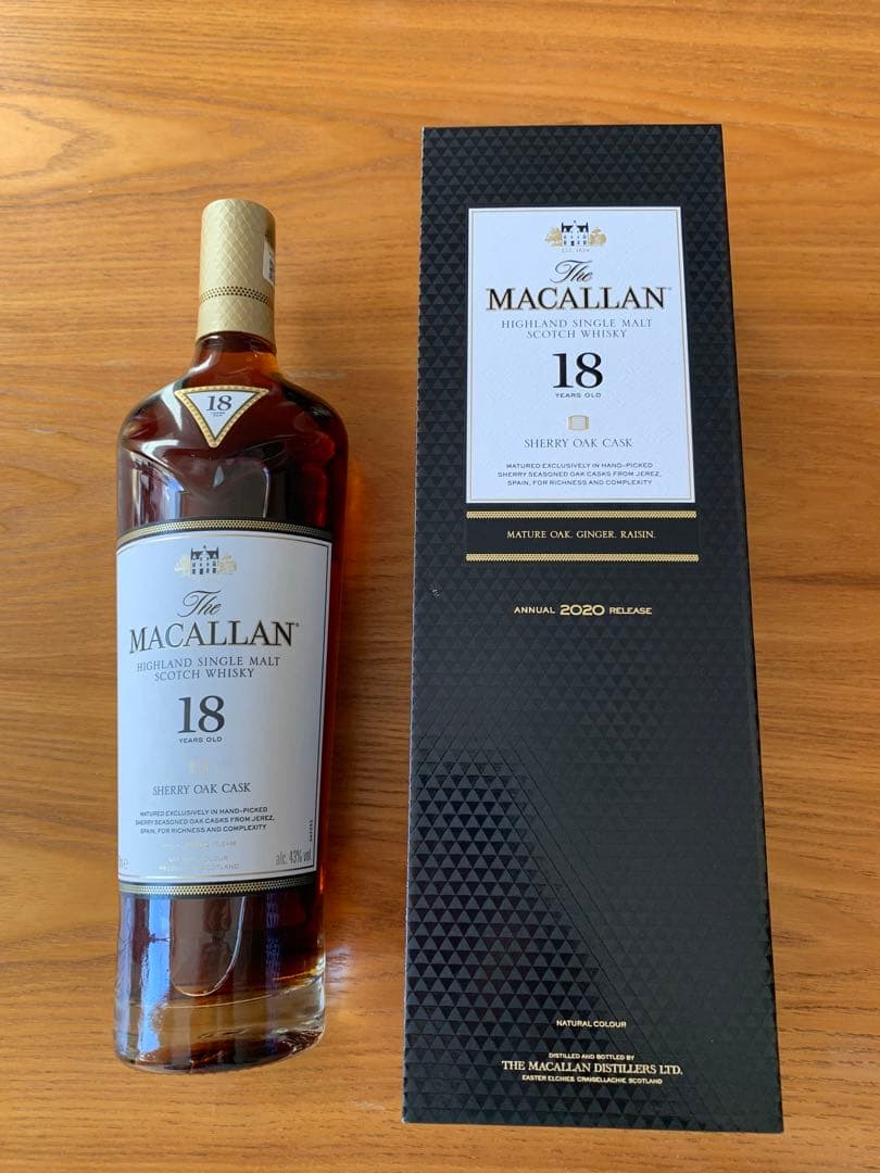 ウイスキー The Macallan 18 Years Old Sherry Oak