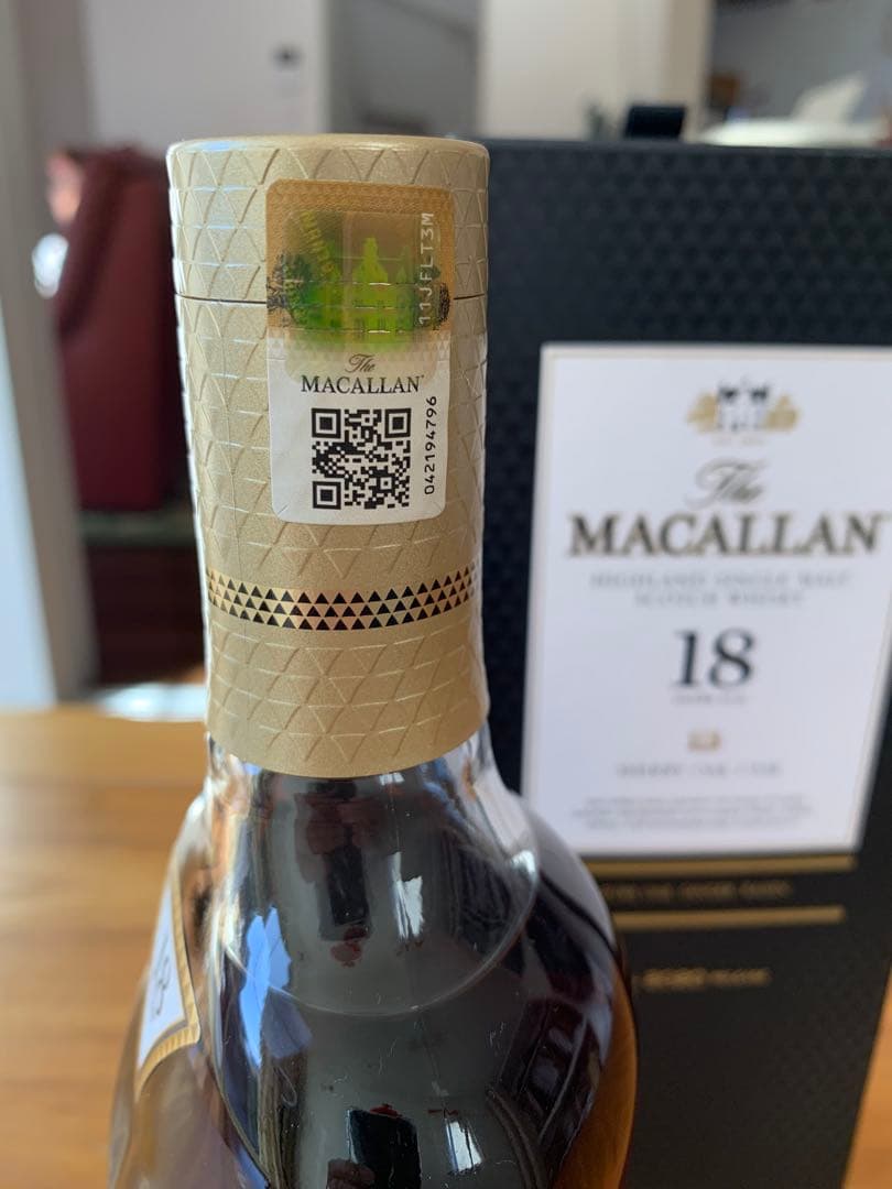 ウイスキー The Macallan 18 Years Old Sherry Oak