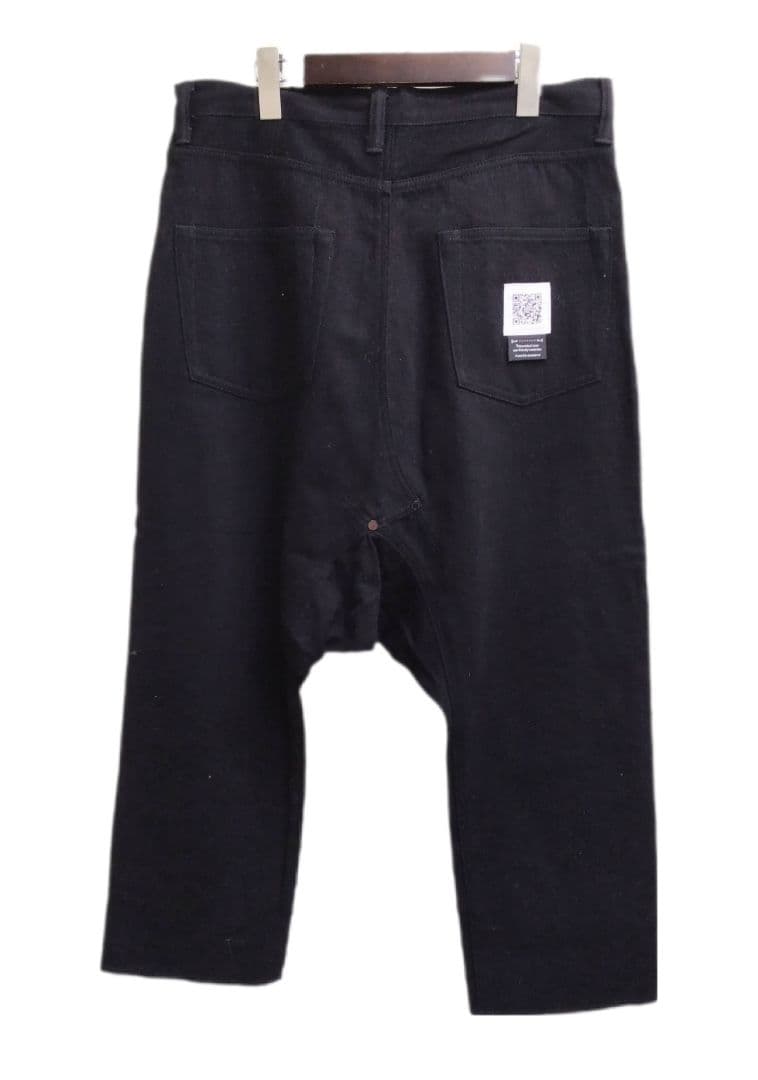 新品未使用　FUMITO GANRYUブラックデニム　サルエルパンツ