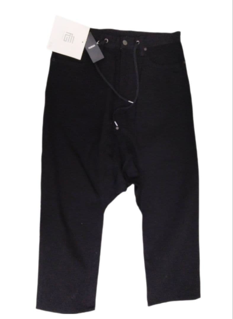 新品未使用　FUMITO GANRYUブラックデニム　サルエルパンツ
