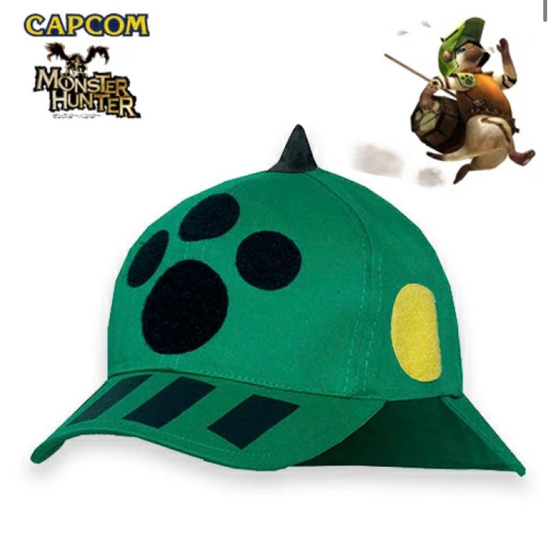 新品　 モンスターハンター どんぐりネコヘルム型キャップ