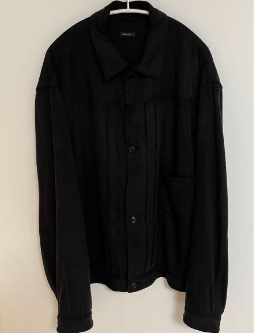 COMOLI 22SS シルクネップTYPE-1ST BLACK 4
