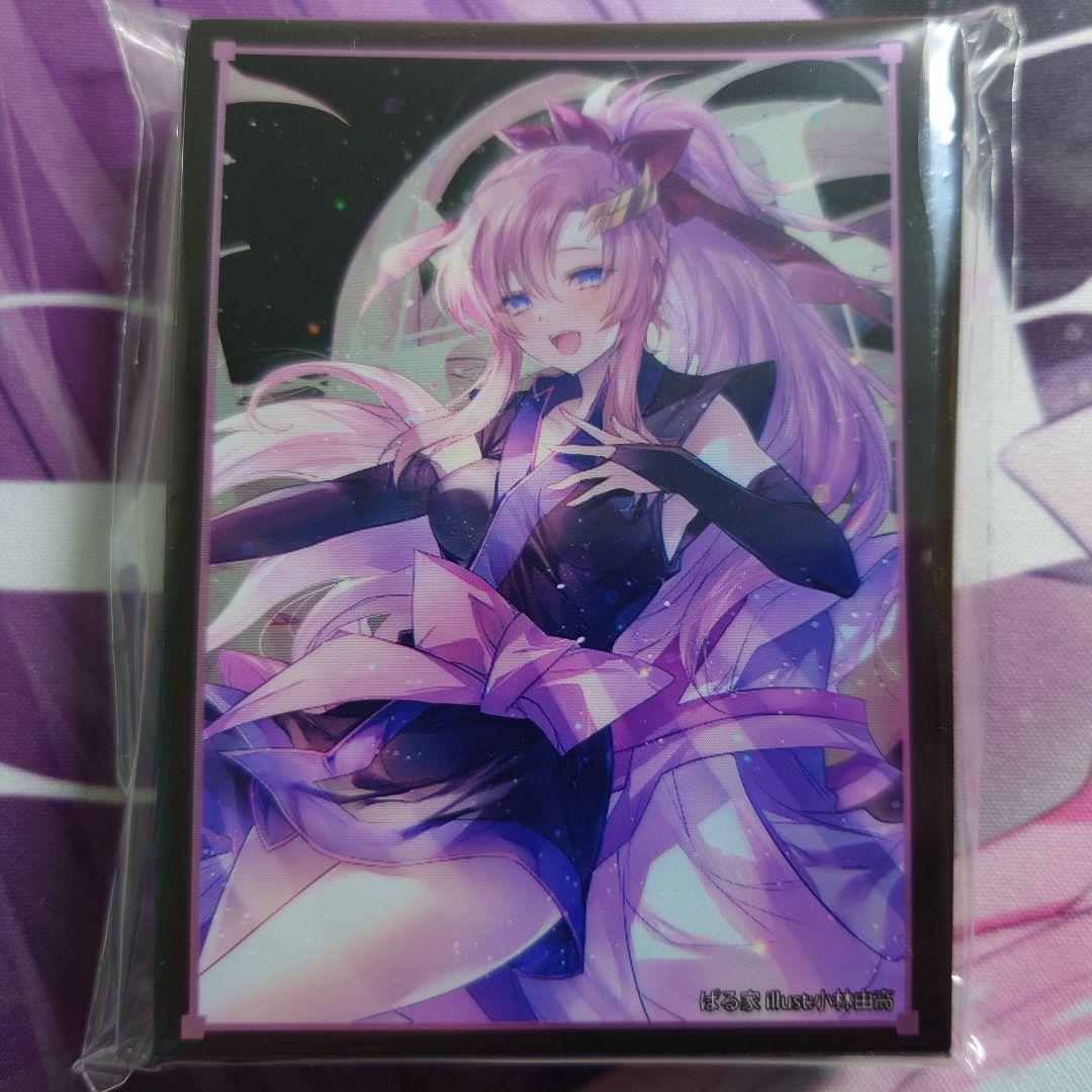 α1 ガンダムSEED 艦長服&黒背景 ラクス・クライン スリーブ&プレイマット