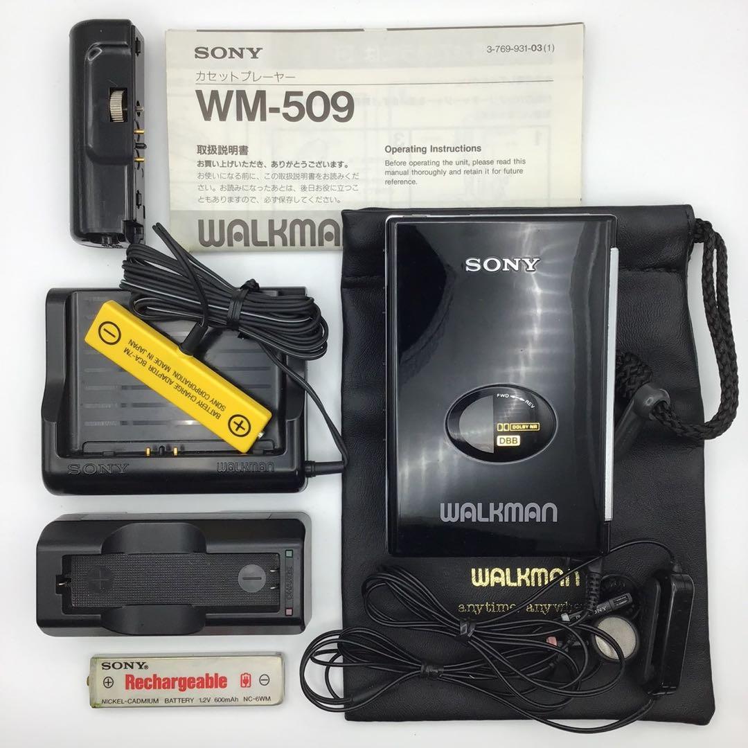 SONY カセットウォークマン WM-509 ブラック ソニーカセットプレーヤー