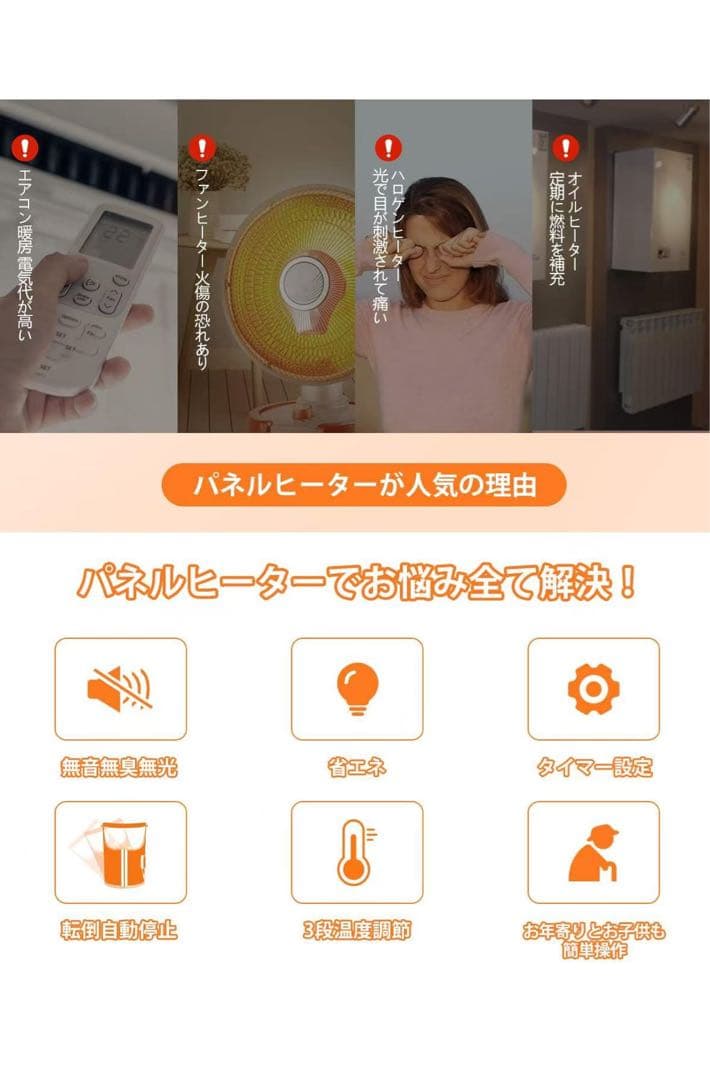 パネルヒーター 4個