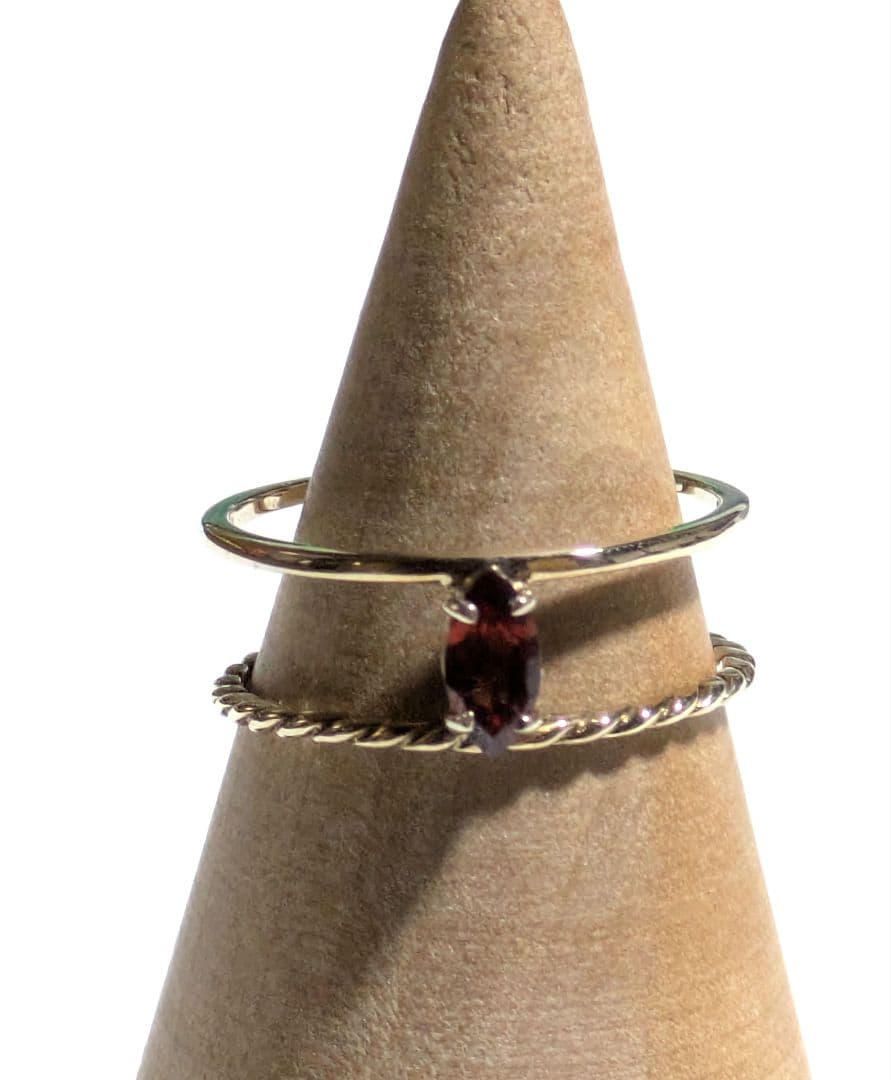 ル*ナ様 k10ガーネット　9号リング