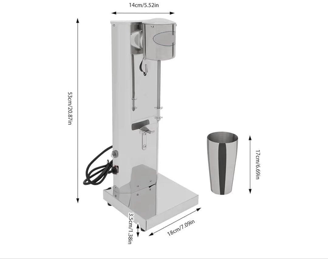 中古　ミルクセーキメーカー　ブレンダーシェイク　電動スムージーアイスクリーム