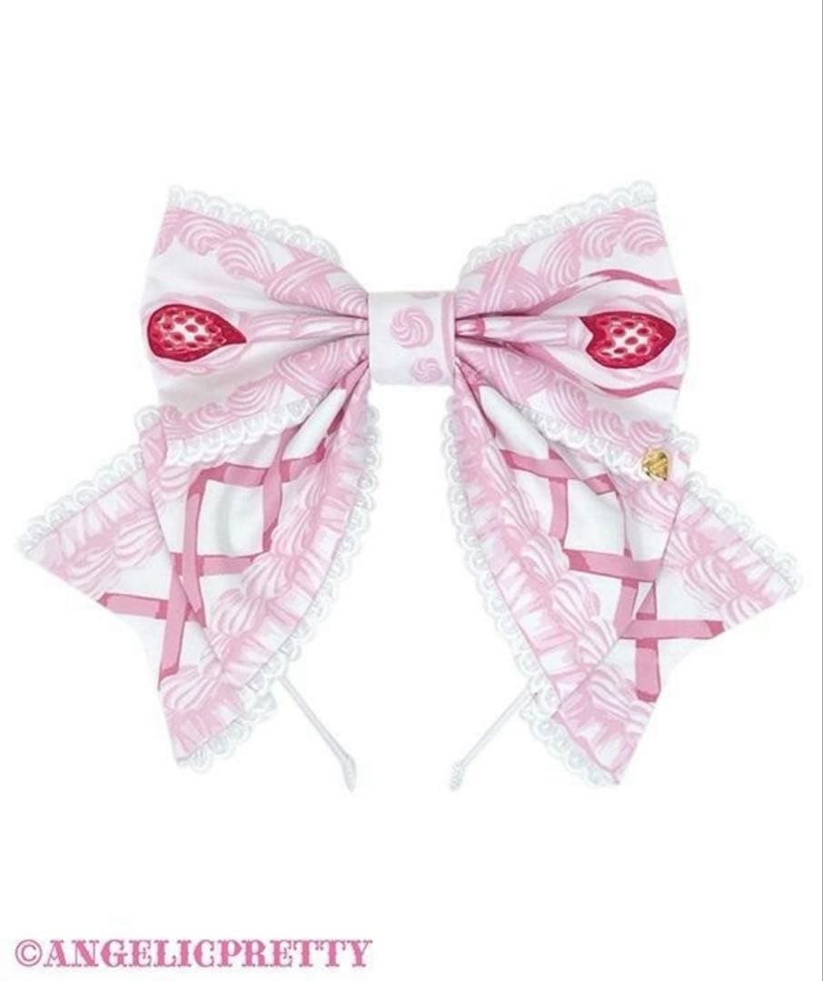 Decoration Strawberryカチューシャ シロ