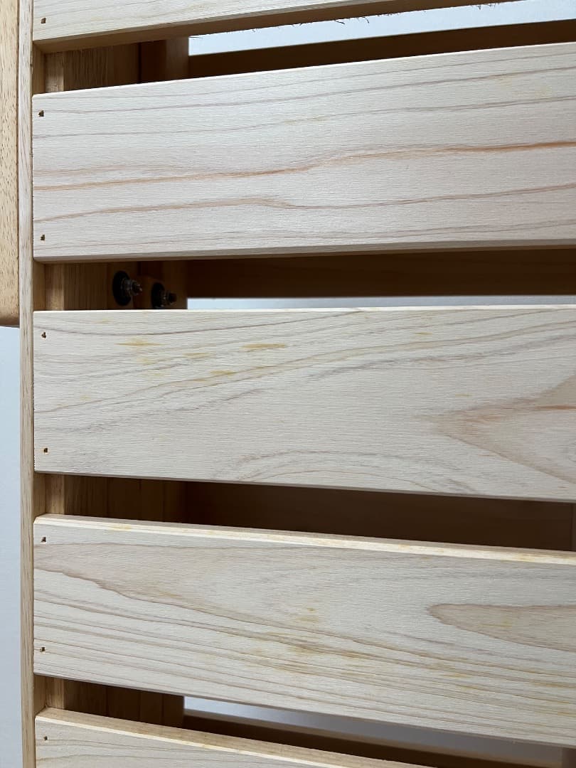 折りたたみ　すのこ　ベッド　中居木工　シングル　ハイタイプ