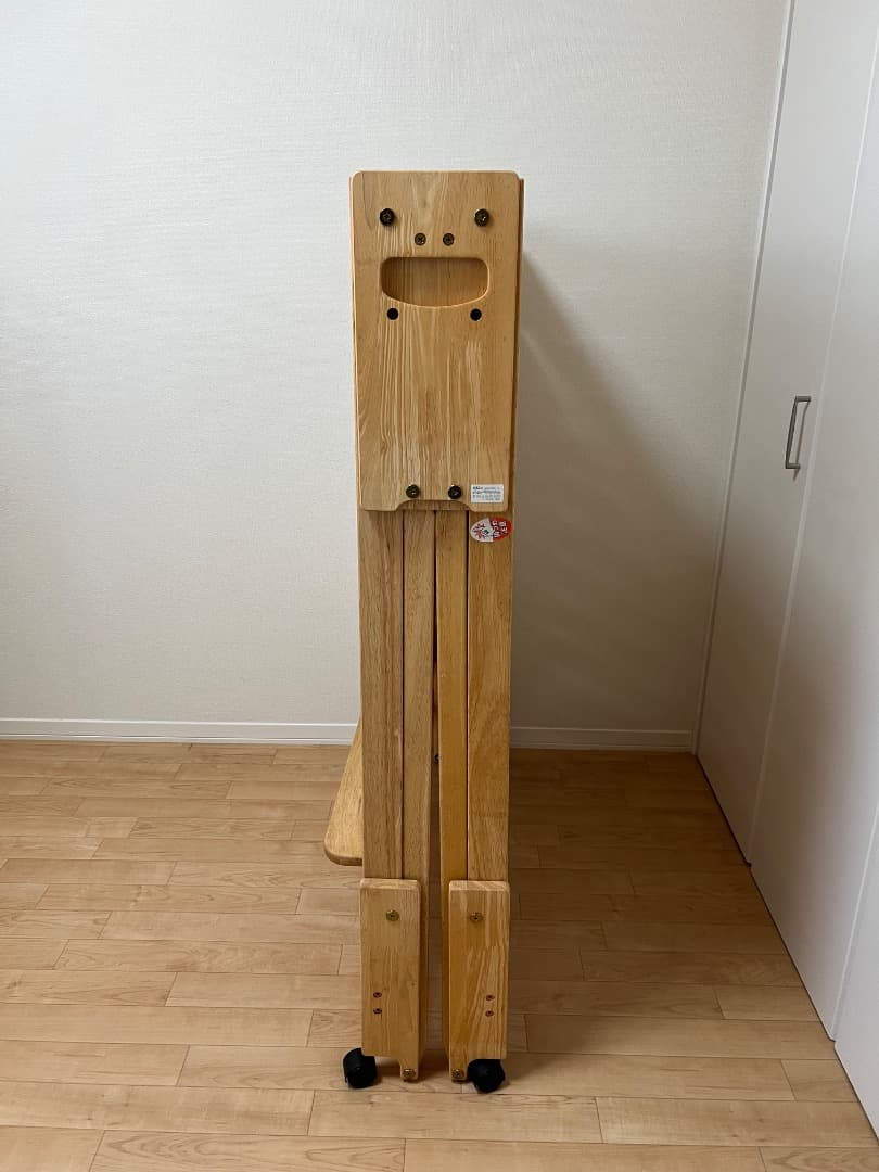 折りたたみ　すのこ　ベッド　中居木工　シングル　ハイタイプ