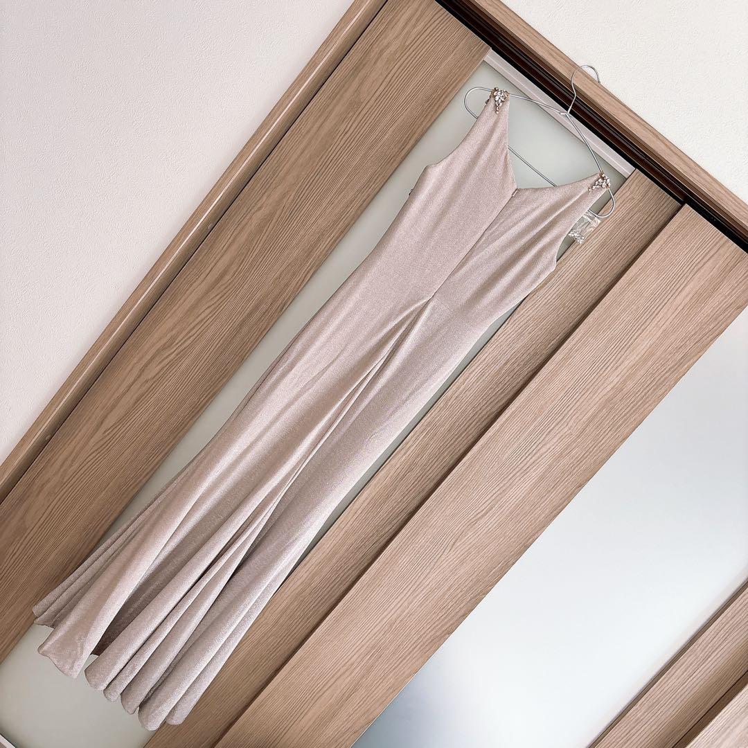 高級キャバ✨ ビジュー キラキラ ロングドレス キャバドレス ナイトドレス