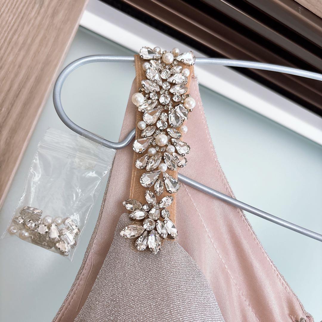 高級キャバ✨ ビジュー キラキラ ロングドレス キャバドレス ナイトドレス