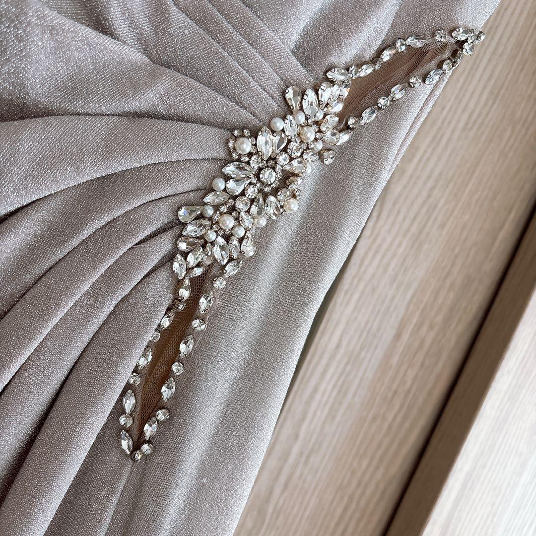 高級キャバ✨ ビジュー キラキラ ロングドレス キャバドレス ナイトドレス