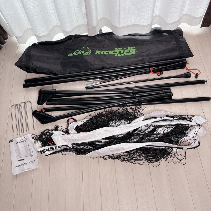 QUICKPLAY KICKSTER 3m×2m フットサル ゴールネット 2台