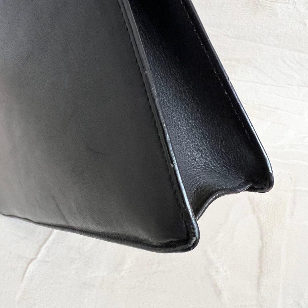 ロエベ　 ビジネスバッグ ブリーフケース ハンドバッグ 　レザー　ブラック