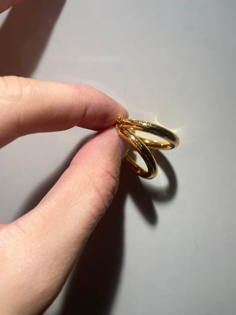 【新品・未使用】ジルサンダー フープピアス