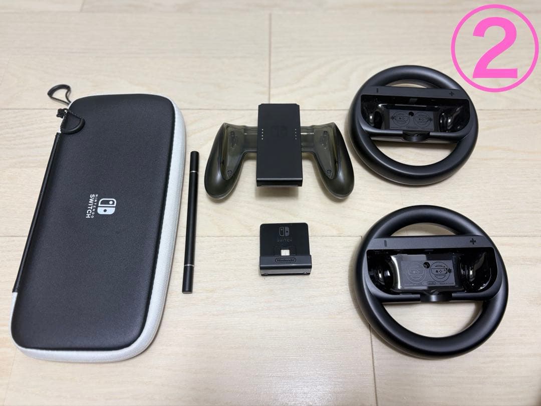 Switch本体＋付属品、周辺機器5点、SDカード