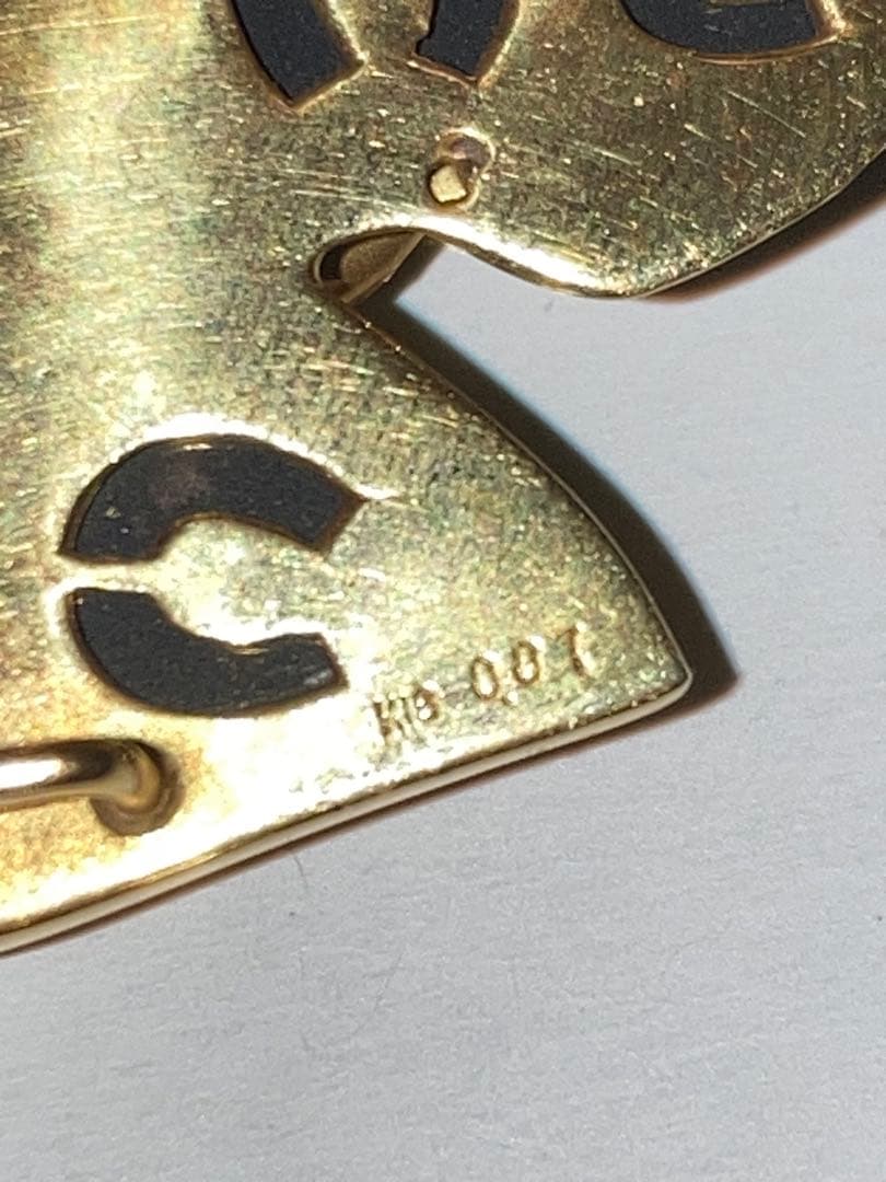 ［希少］K18 金18 ダイヤ ブローチ 馬