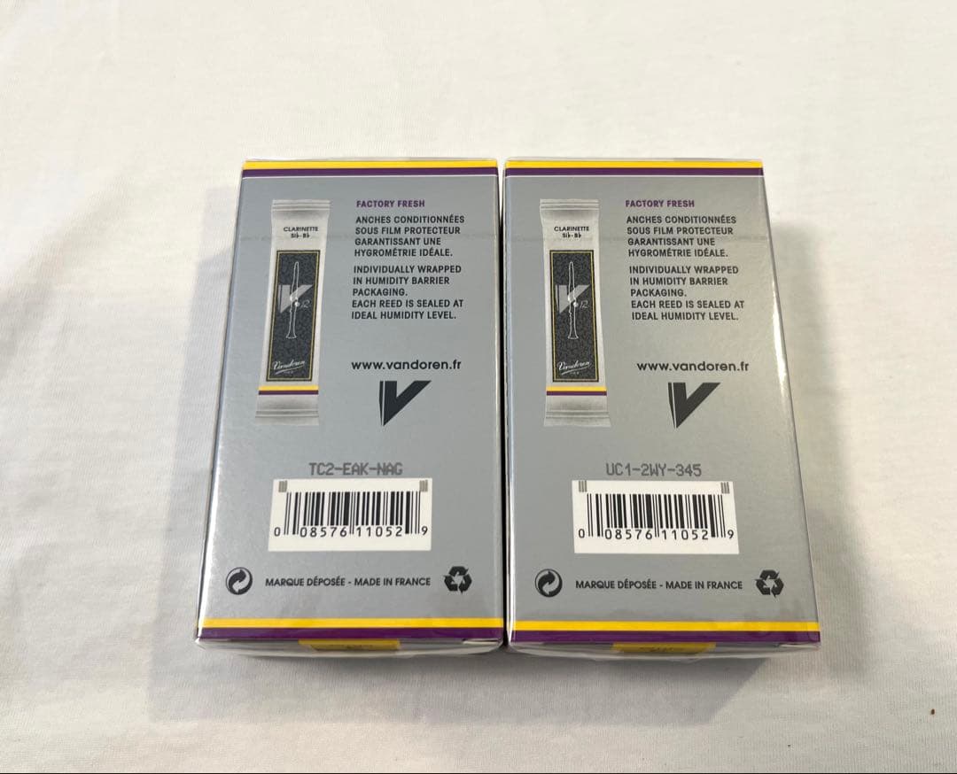 Vandoren クラリネットリードV12 3 10枚入り2箱