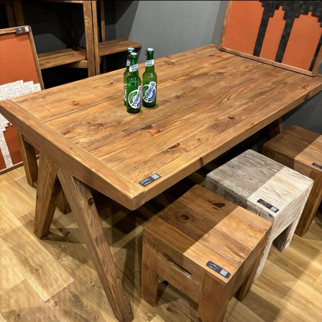 lagatitajapones　古材ダイニング4点セット