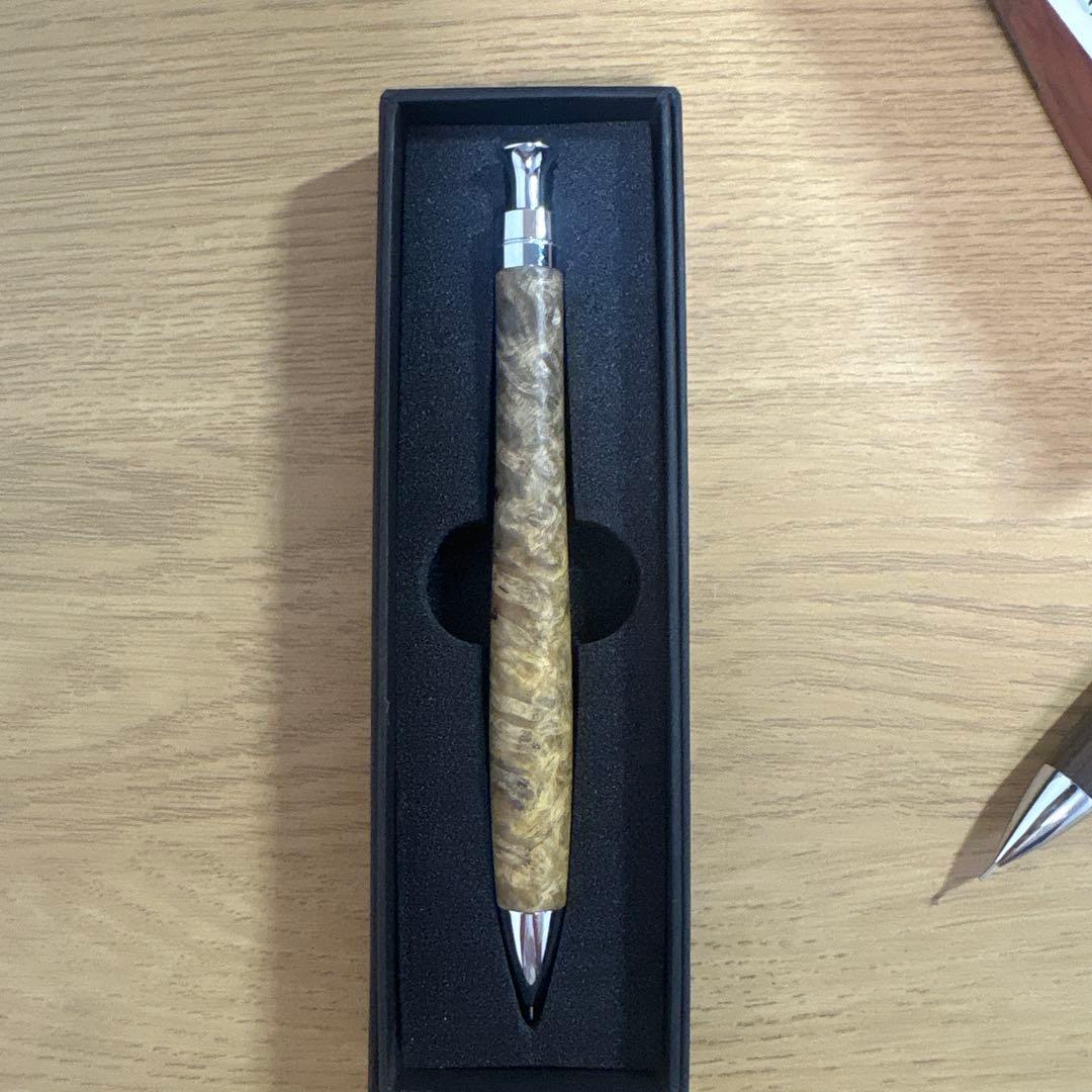 こぶた工房極上花梨瘤青白シャープペンシル