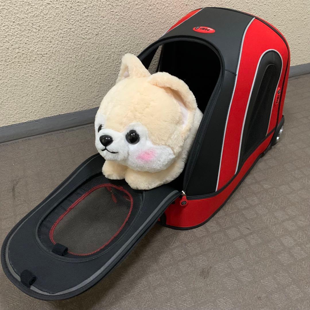 PAWS カート式キャリーバッグ　レッド