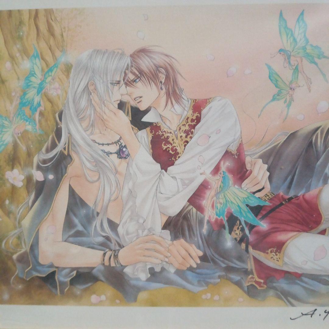 やまねあやの　クリムゾン・スペル　複製原画　直筆サイン入り