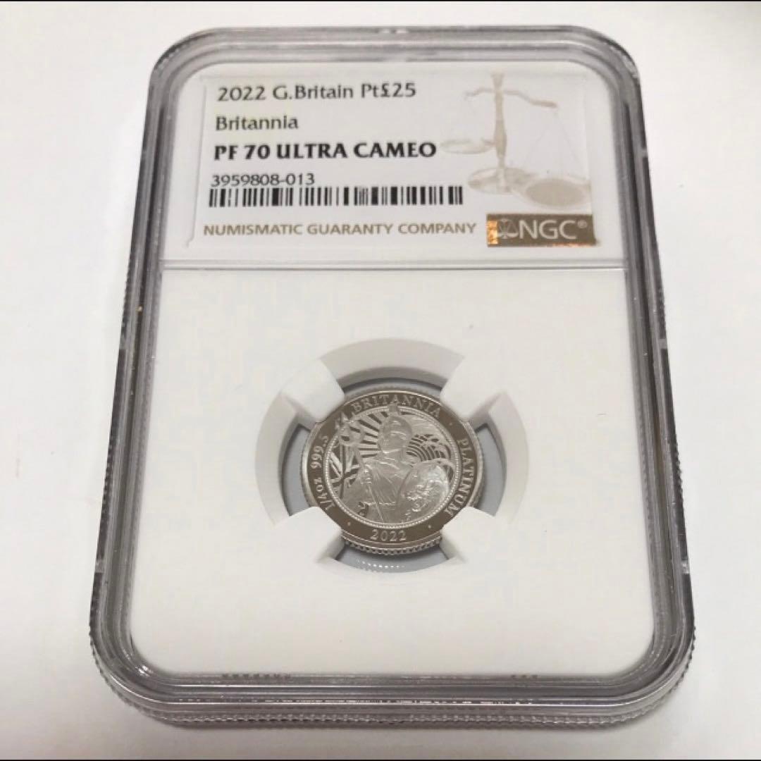 ★tomboさま専用★【最高鑑定】2022 ブリタニア　プラチナ貨1/4PF70
