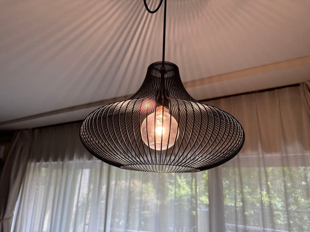 “NEBRASKA” ブラック ワイヤーシェード ペンダントライト