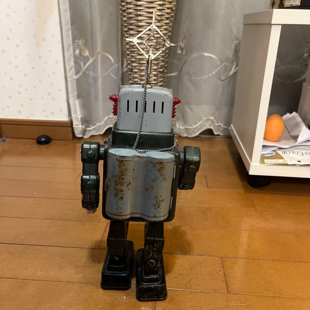 レトロ ロボットおもちゃ アンテナ付き