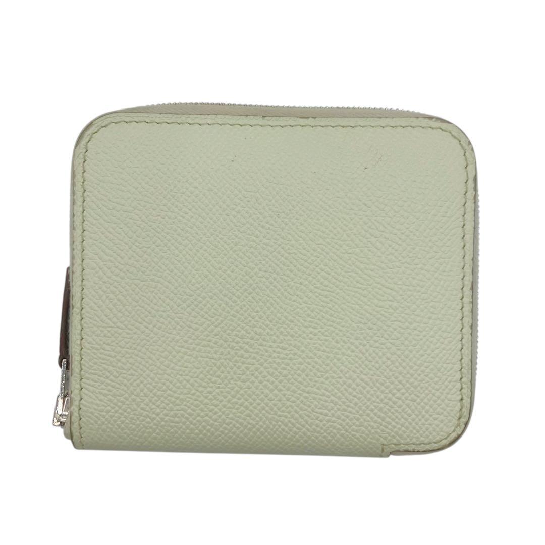 ⭐️良品⭐️ エルメス アザップ シルクイン コンパクト ミント ミニ財布