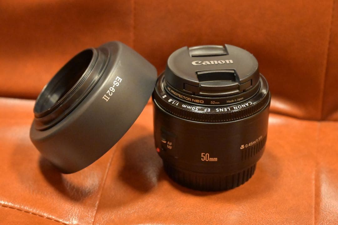 フード付属 美品 Canon EF 50mm F1.8 II
